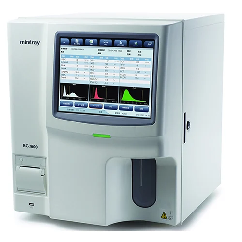 Mindray BC-3600 Hematology CBC plus 3-part differential, 16 parameters + 3 histograms