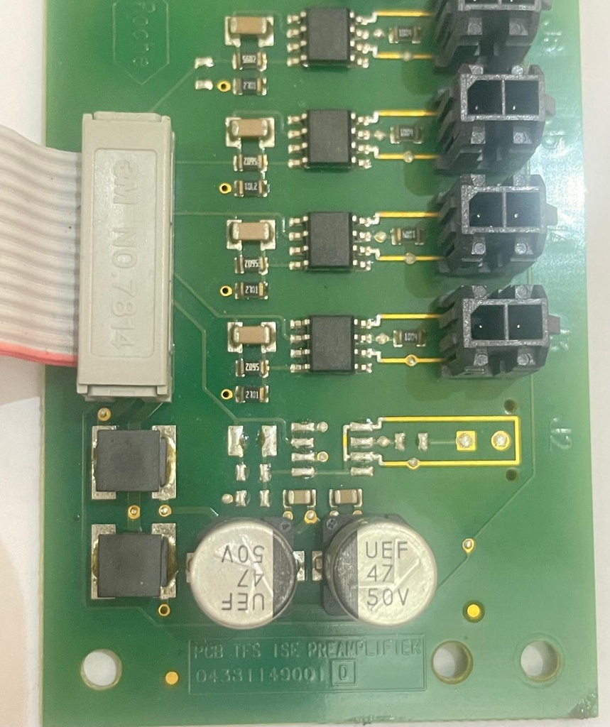 PCB ISE PREAMPLIFIER 04331149001 D ROCHE COBAS C111