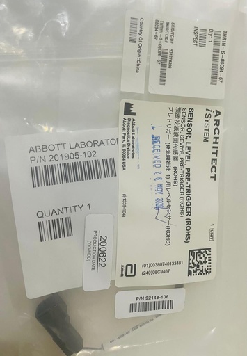 [OSM0000137] ARCHITECT Sensor Level Pre trigger Abbott P\N:201905-102